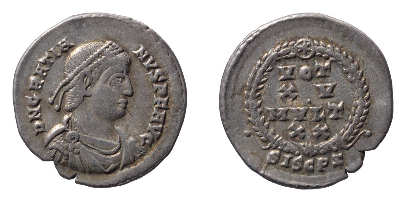 RIC IX Siscia 19B, аверс, bm
