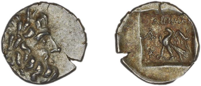 Stratoniceia Meadows 2002 Group 2 hemidrachm, реверс, bm