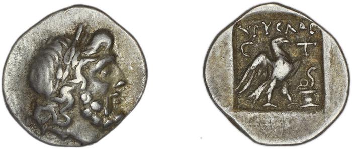 Stratoniceia Meadows 2002 Group 2 hemidrachm, реверс, bm