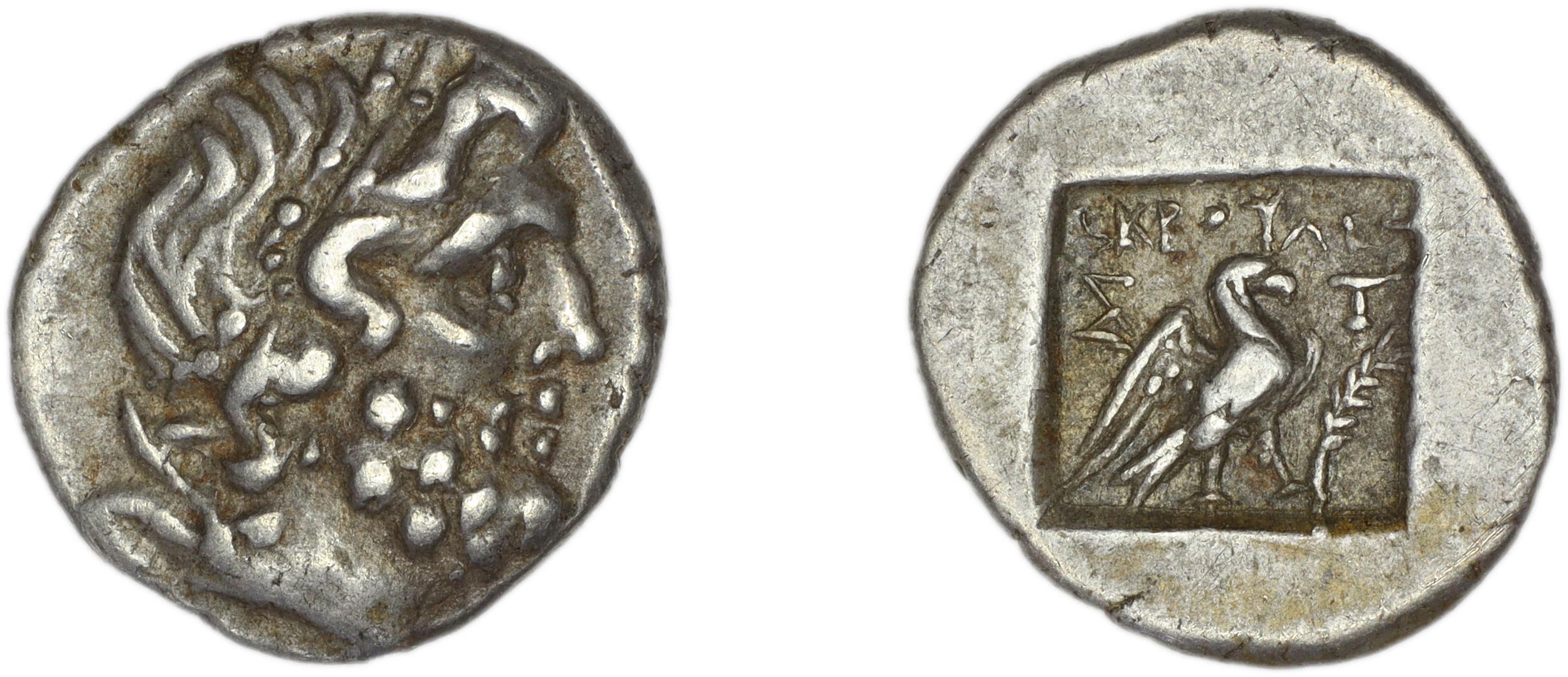 Stratoniceia Meadows 2002 Group 2 hemidrachm, аверс, bm