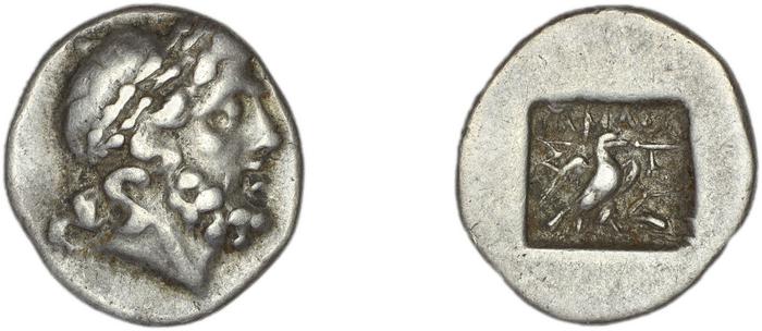 Stratoniceia Meadows 2002 Group 2 hemidrachm, реверс, bm