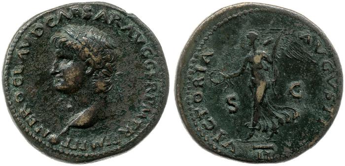 RIC I (second edition) Nero 412, реверс, bm