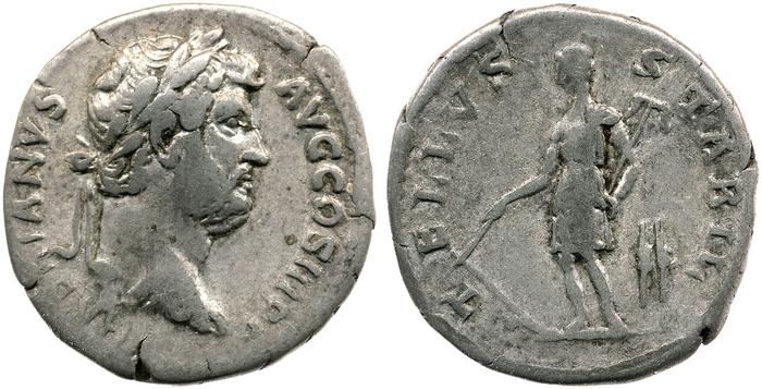 RIC II, Part 3 (second edition) Hadrian 2052, реверс, bm