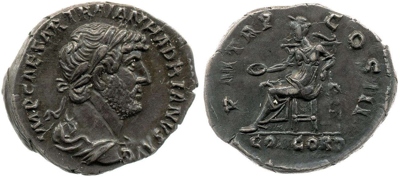 аверс RIC II, Part 3 (second edition) Hadrian 554