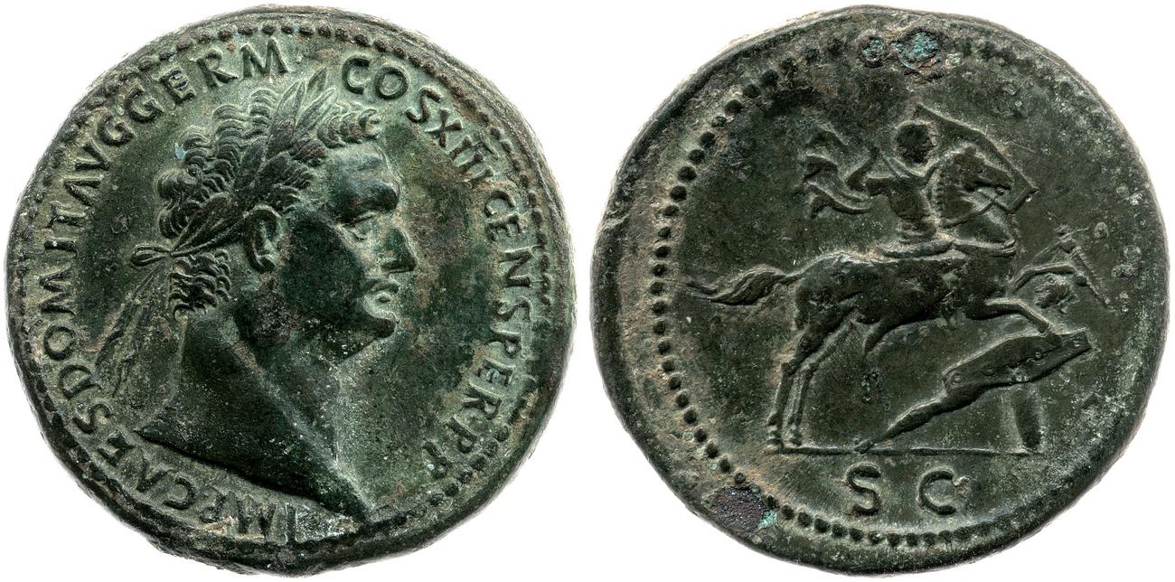 аверс RIC II, Part 1 (second edition) Domitian 529