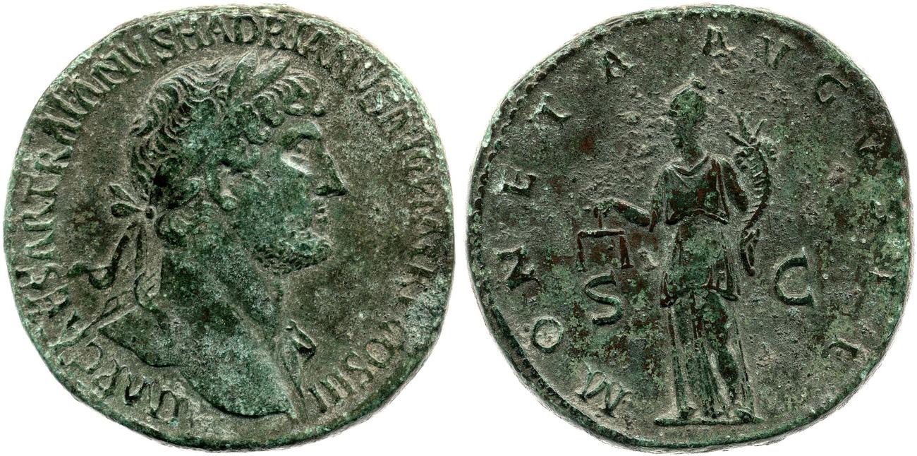 RIC II, Part 3 (second edition) Hadrian 432, аверс, bm