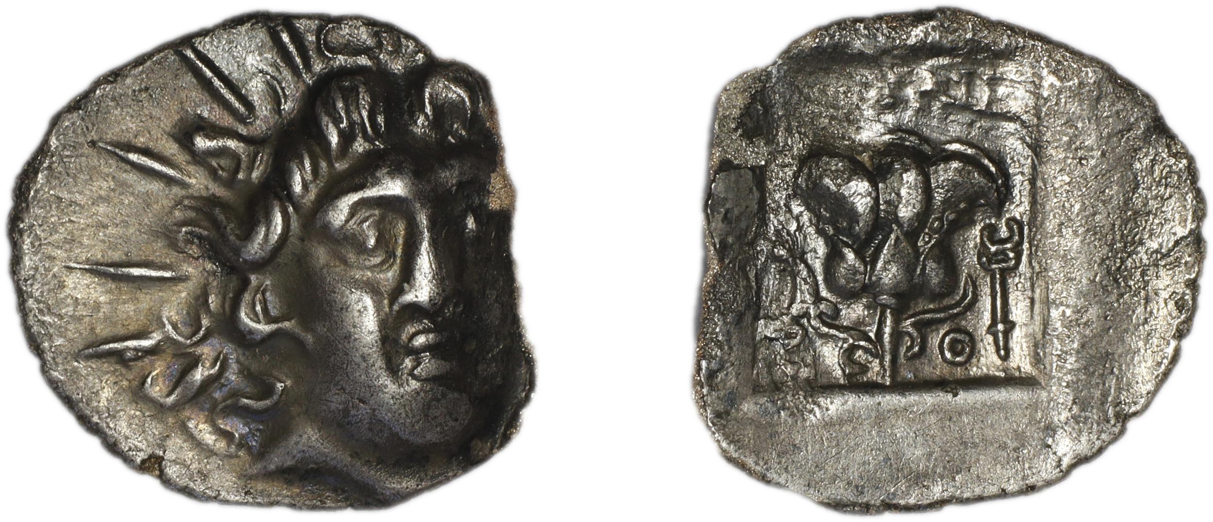 Rhodes Jenkins 1989 Group D hemidrachms, аверс, bm