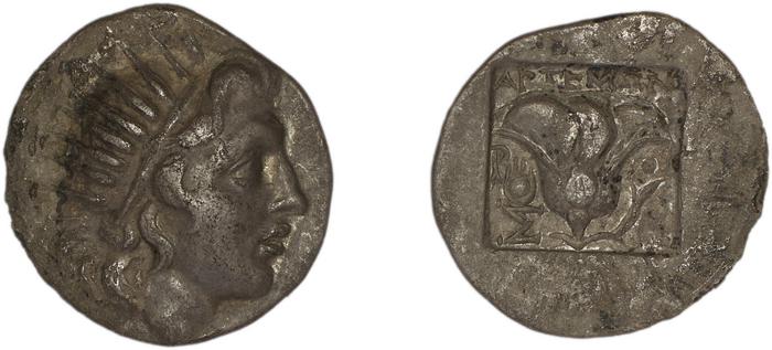 Rhodes Jenkins 1989 Group B drachms, реверс, bm