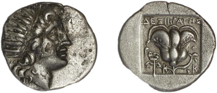Rhodes Jenkins 1989 Group B drachms, реверс, bm