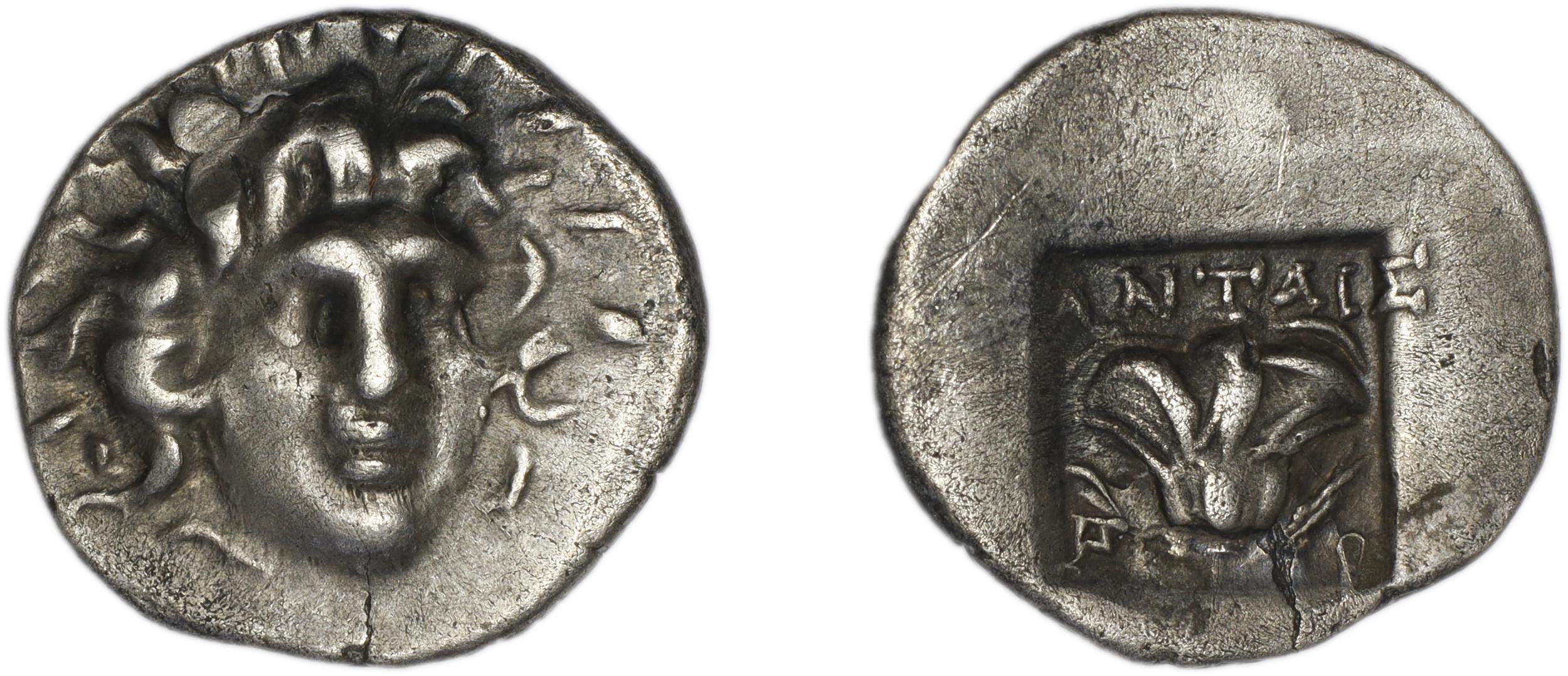 Rhodes Jenkins 1989 Group D hemidrachms, аверс, bm