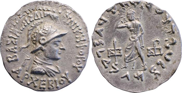 Bactrian and Indo-Greek Coinage Archebius 4.4, bm