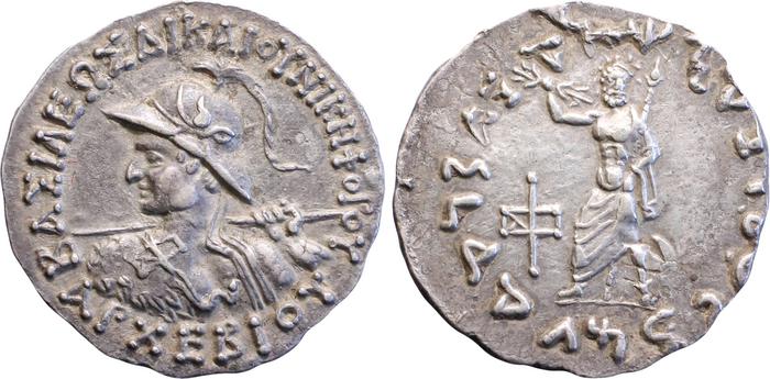 аверс Bactrian and Indo-Greek Coinage Archebius 7.2