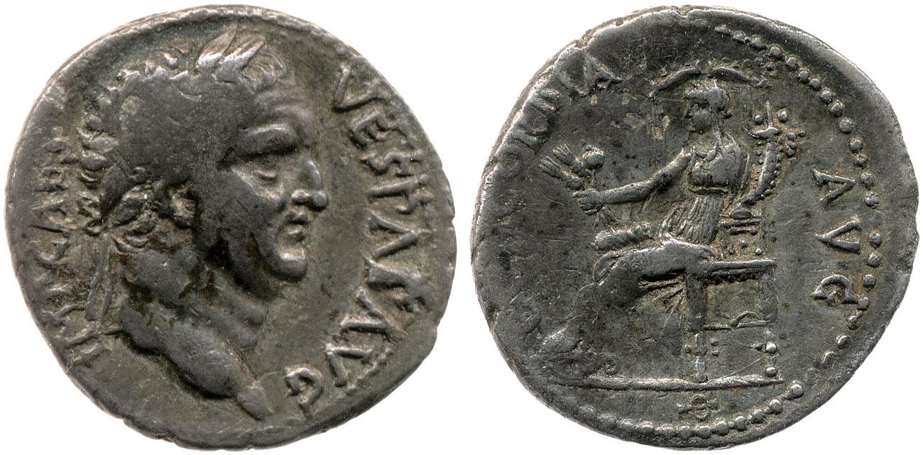 RIC II, Part 1 (second edition) Vespasian 1400, аверс, bm