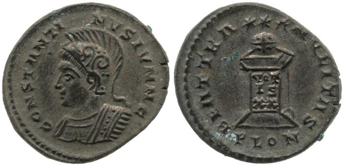 RIC VII Londinium 287, реверс, bm