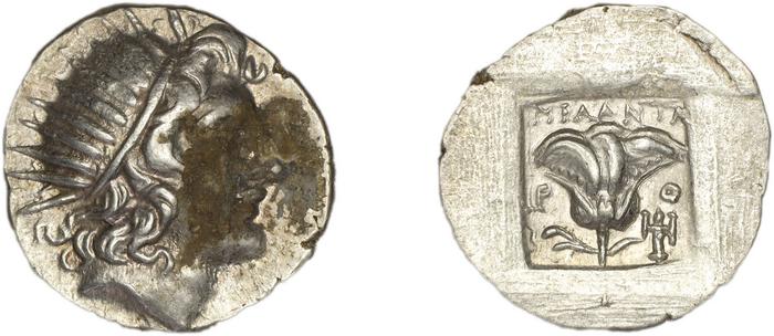 Rhodes Jenkins 1989 Group D drachms, реверс, bm