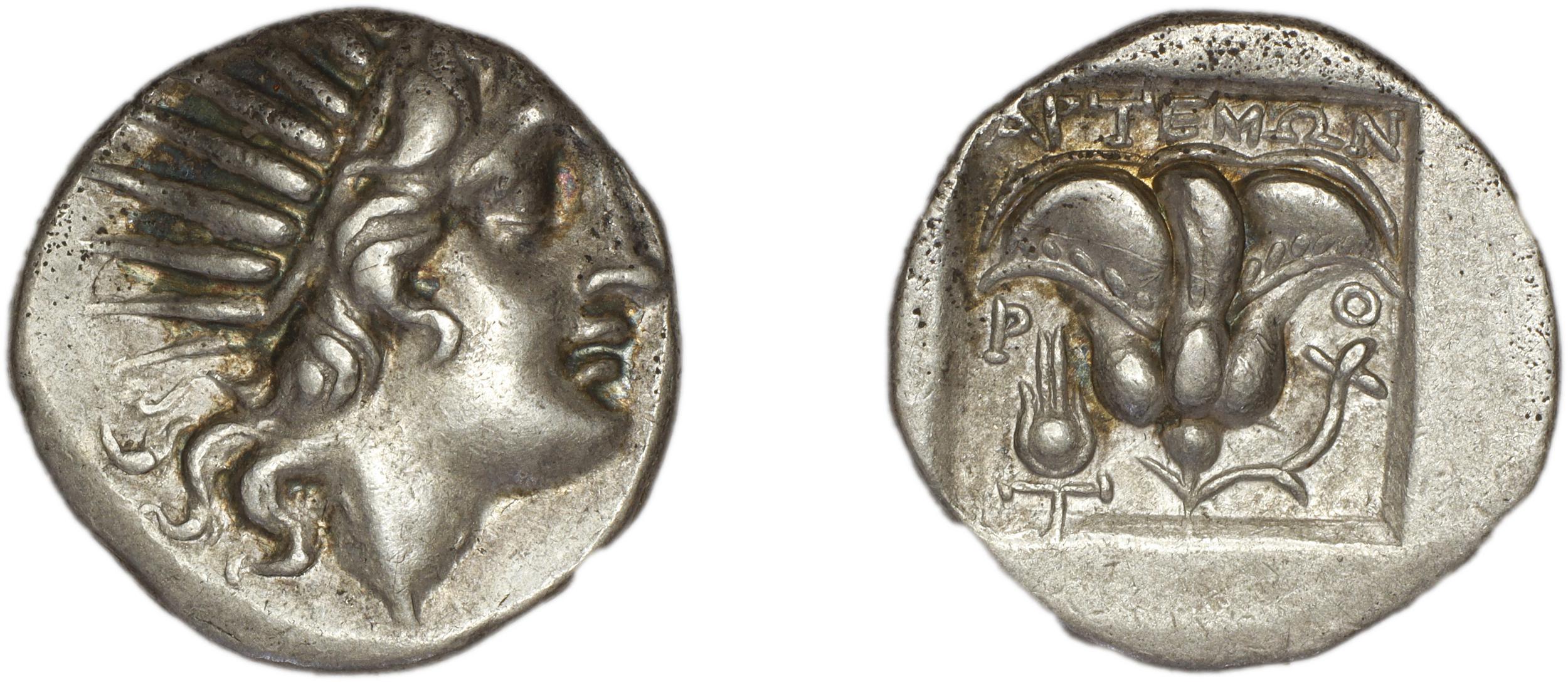 Rhodes Jenkins 1989 Group B drachms, аверс, bm