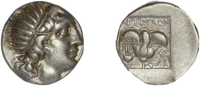 Rhodes Jenkins 1989 Group B drachms, реверс, bm