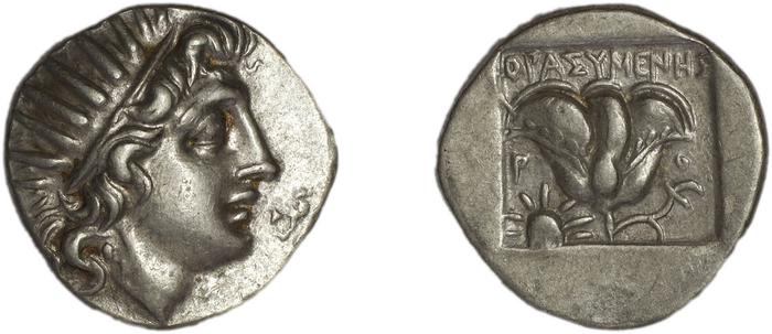 Rhodes Jenkins 1989 Group B drachms, реверс, bm