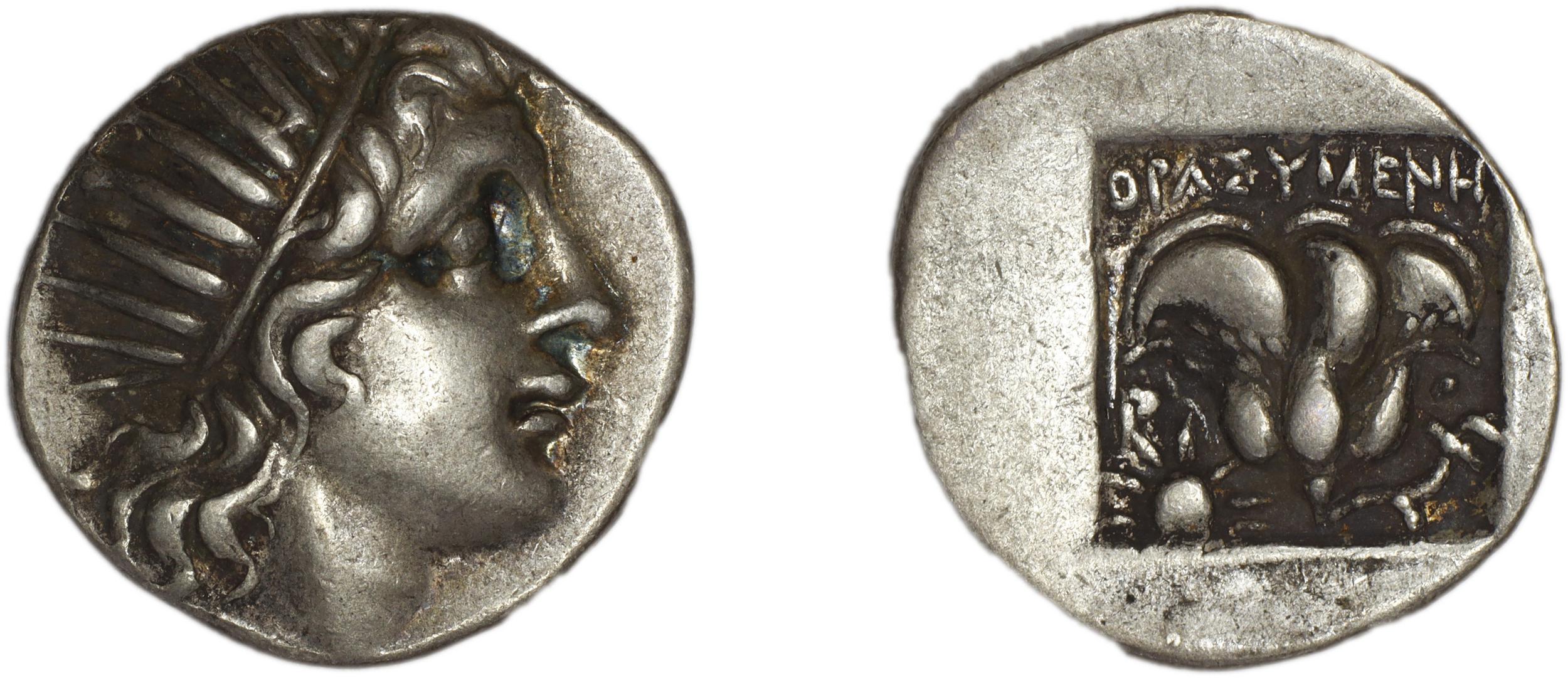 Rhodes Jenkins 1989 Group B drachms, аверс, bm
