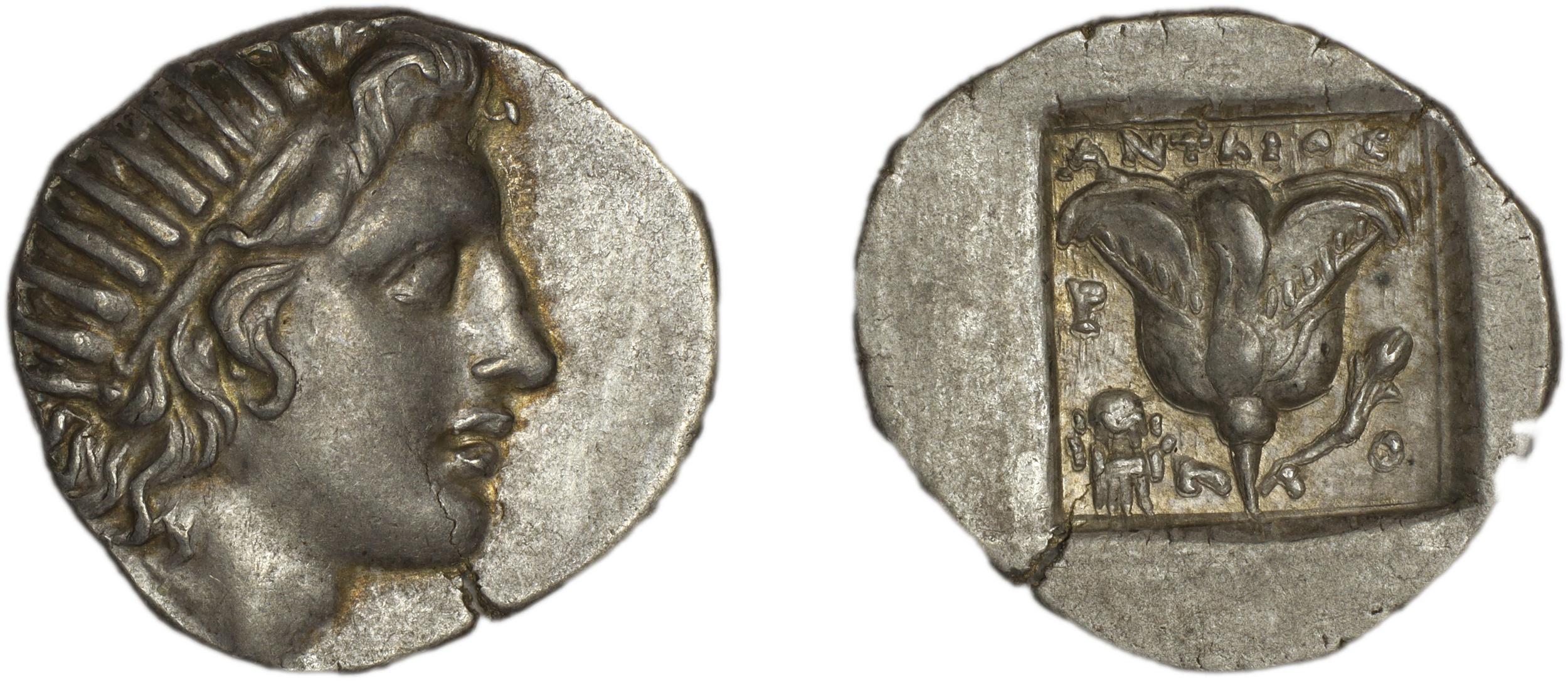 Rhodes Jenkins 1989 Group D drachms, аверс, bm