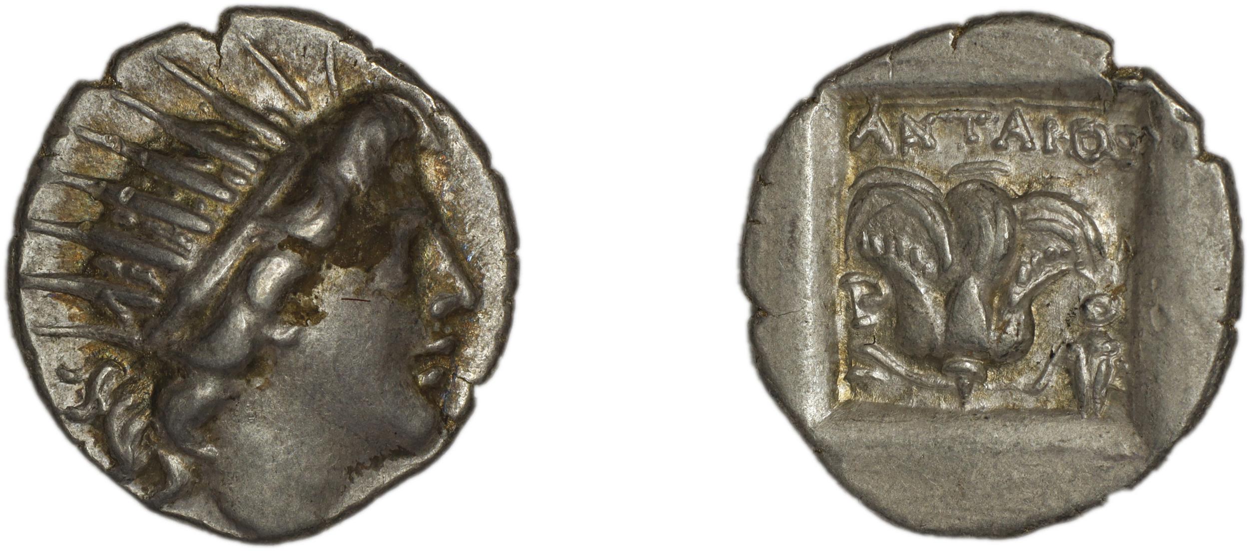 Rhodes Jenkins 1989 Group D drachms, аверс, bm