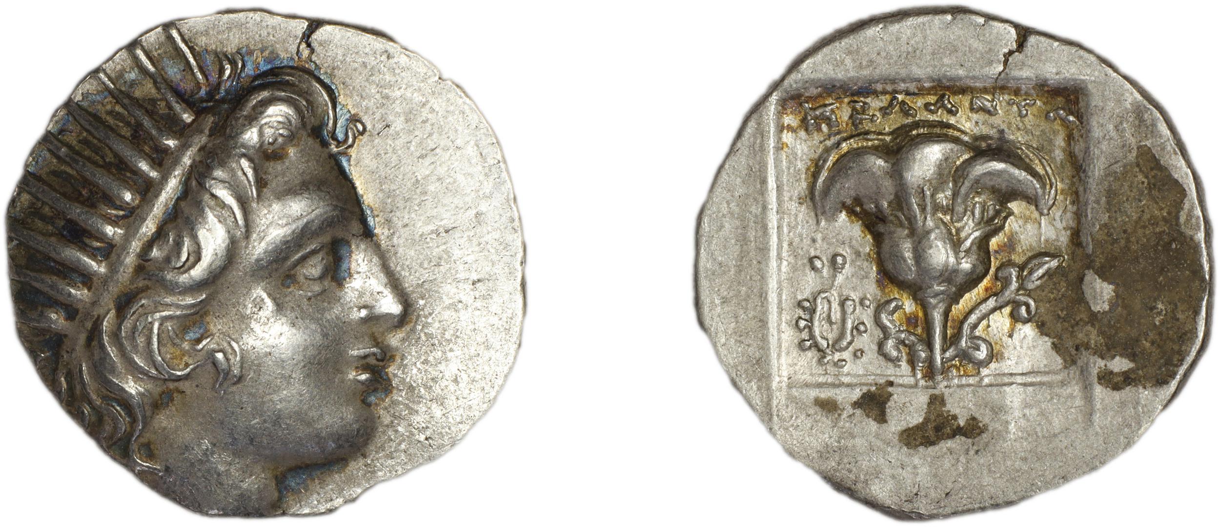 Rhodes Jenkins 1989 Group D drachms, аверс, bm