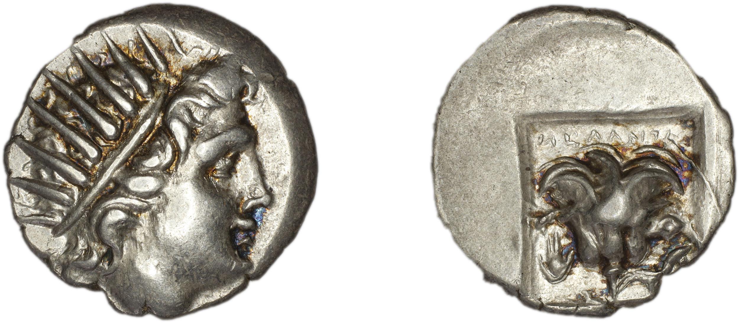 Rhodes Jenkins 1989 Group D drachms, аверс, bm