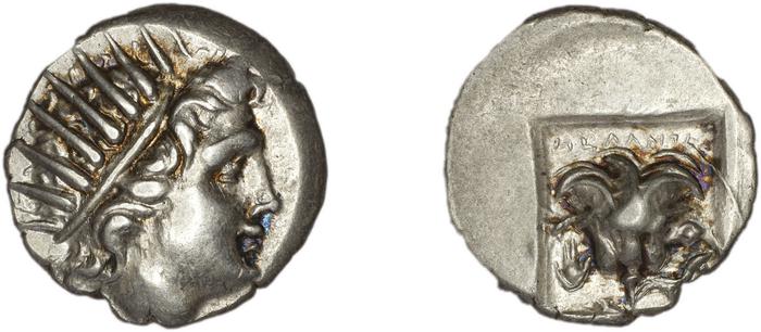 Rhodes Jenkins 1989 Group D drachms, реверс, bm