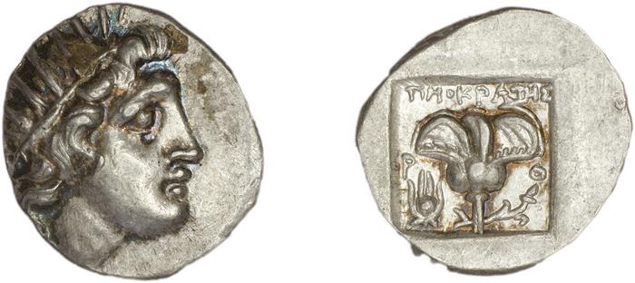 Rhodes Jenkins 1989 Group D drachms, реверс, bm