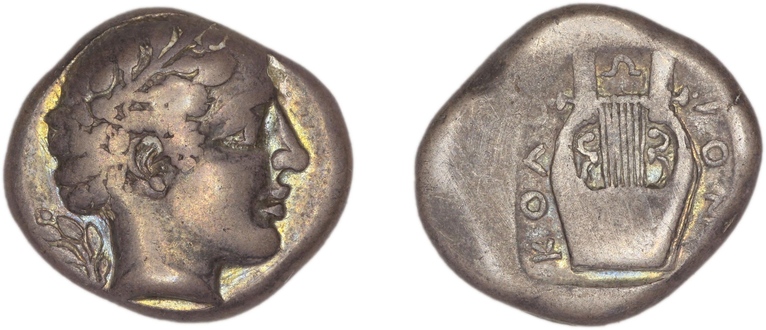 Colophon Milne 1941 Period II, drachms and obols, аверс, bm