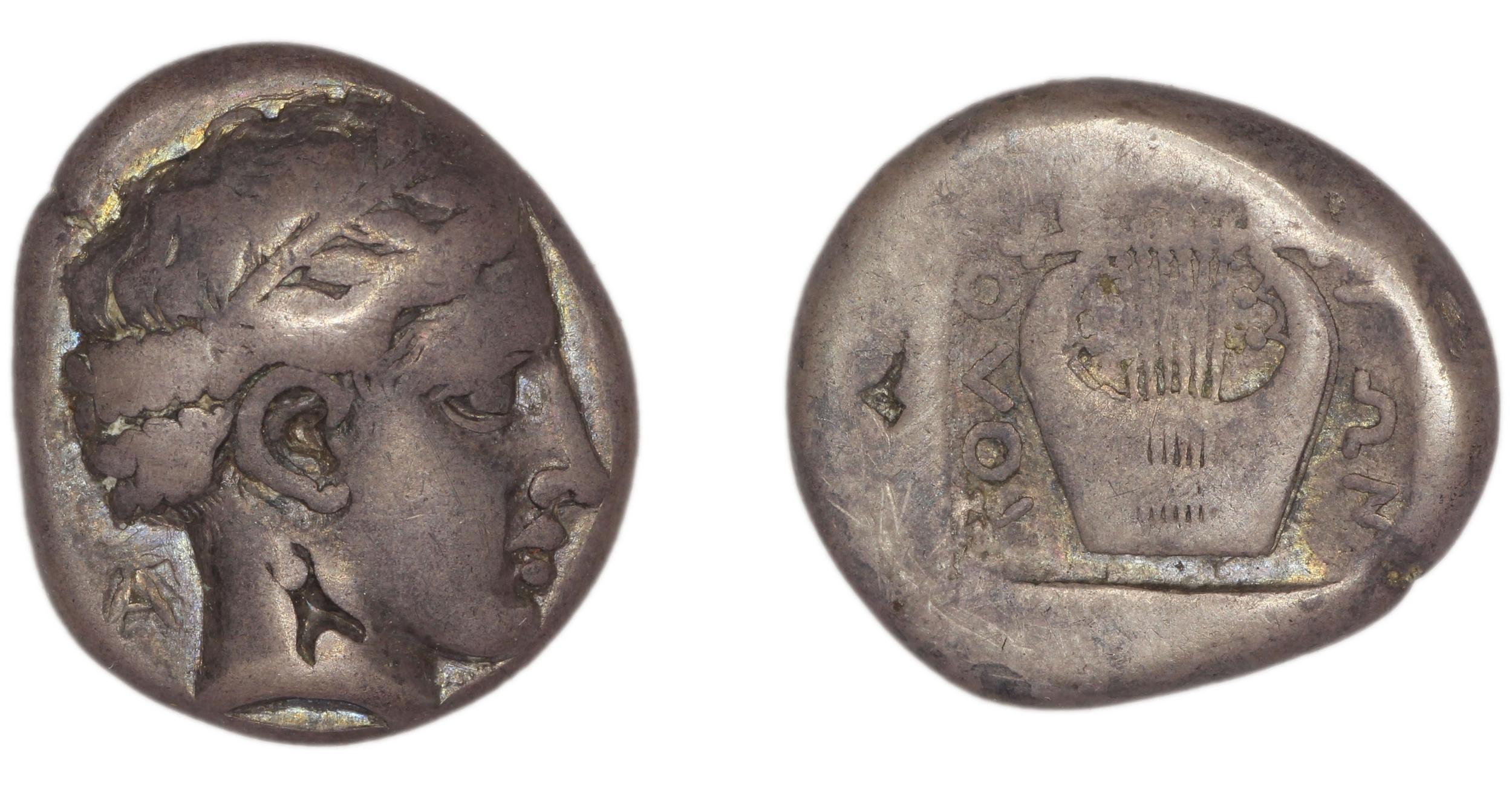 Colophon Milne 1941 Period II, drachms and obols, аверс, bm