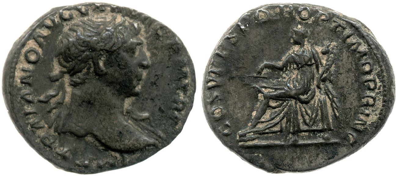 RIC II Trajan 119, аверс, bm