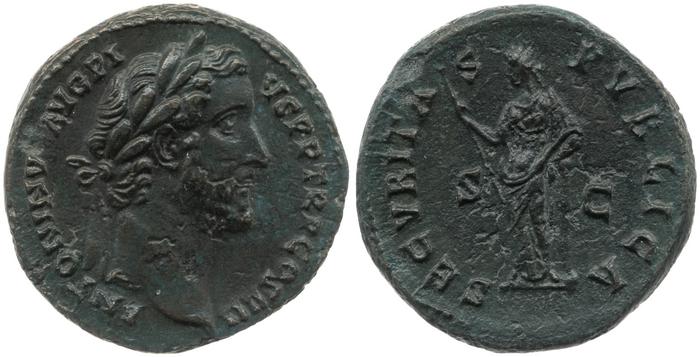 реверс RIC III Antoninus Pius 691