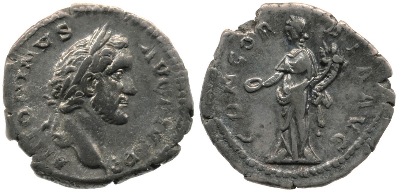 аверс RIC III Antoninus Pius 66