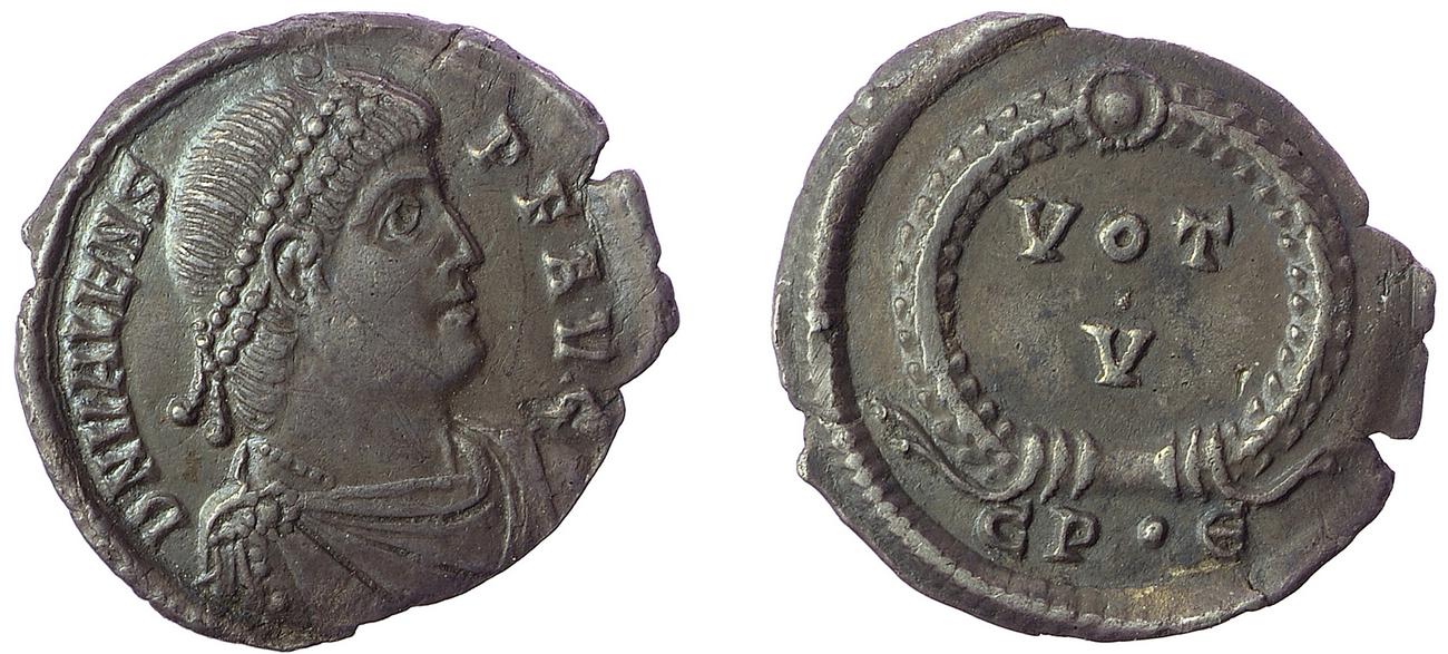 RIC IX Constantinople 13C, аверс, bm