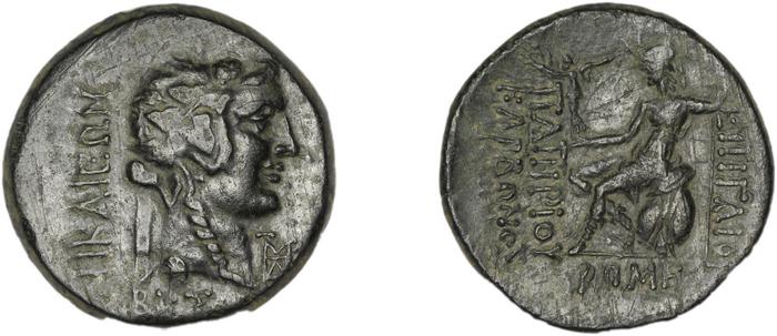 C. Papirius Carbo Nicaea Waddington 1910 5-7, реверс, bm