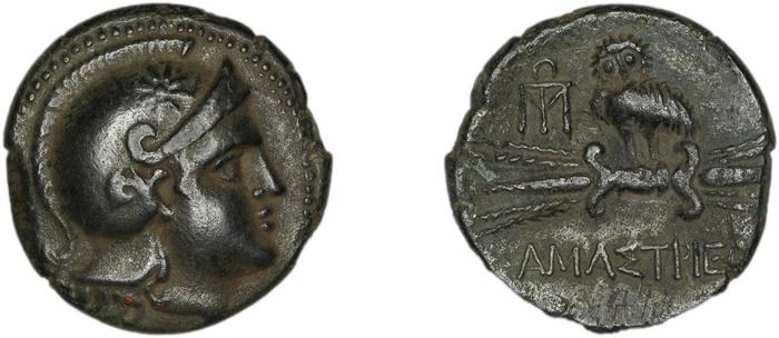 Amastris Waddington 1925 10-13, реверс, bm
