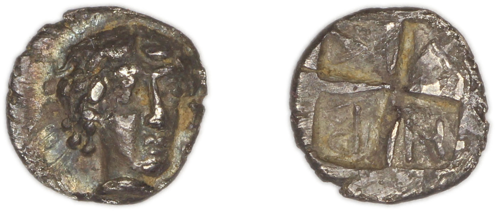 аверс Colophon Milne 1941 Period I, quarter-obols