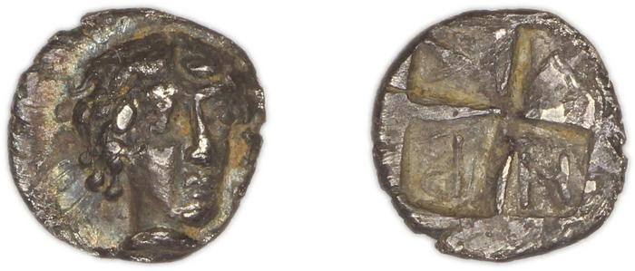 реверс Colophon Milne 1941 Period I, quarter-obols