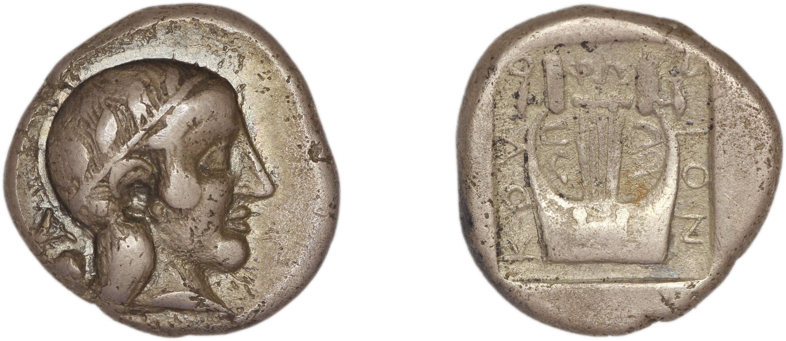 Colophon Milne 1941 Period II, drachms and obols, аверс, bm