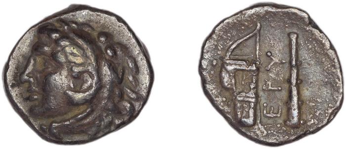 Erythrae Kinns 1980 Period III, AR II, реверс, bm