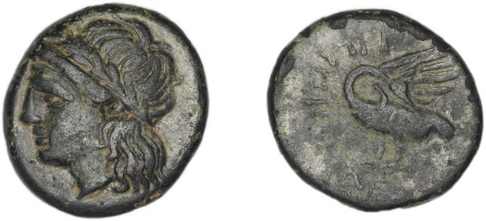 Leucae Kinns, Studies in Greek Personal Names presented to Elaine Matthews, 2010 Bronze A, реверс, bm