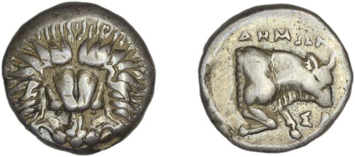 Samos Barron 1966 Class X drachms, реверс, bm