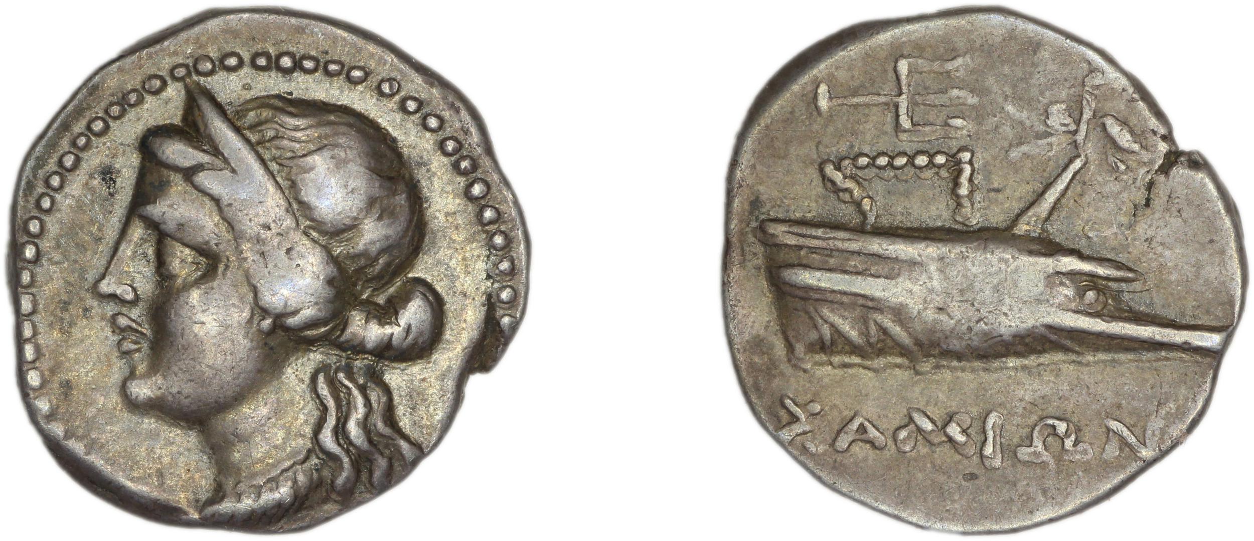 Samos Barron 1966 Ptolemaic tetrobols, аверс, bm