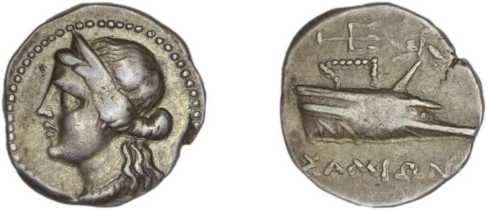 Samos Barron 1966 Ptolemaic tetrobols, реверс, bm