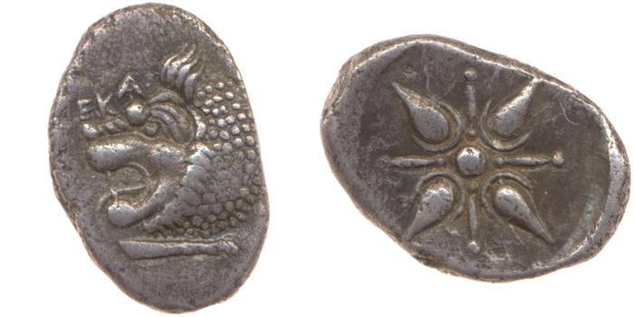Hecatomnus of Caria Mylasa Konuk 1998 A1, реверс, bm