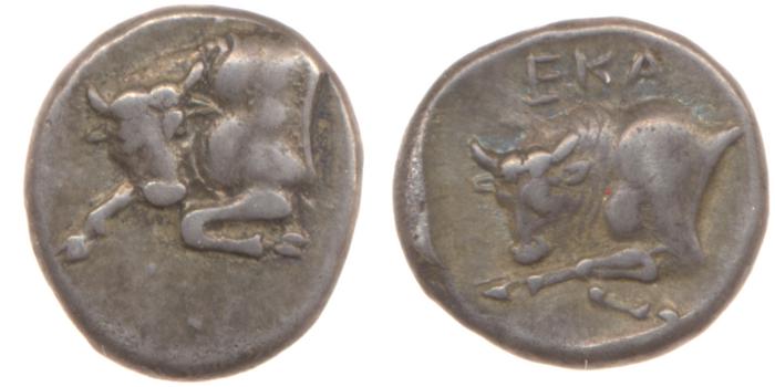 Hecatomnus of Caria Mylasa Konuk 1998 A4, реверс, bm