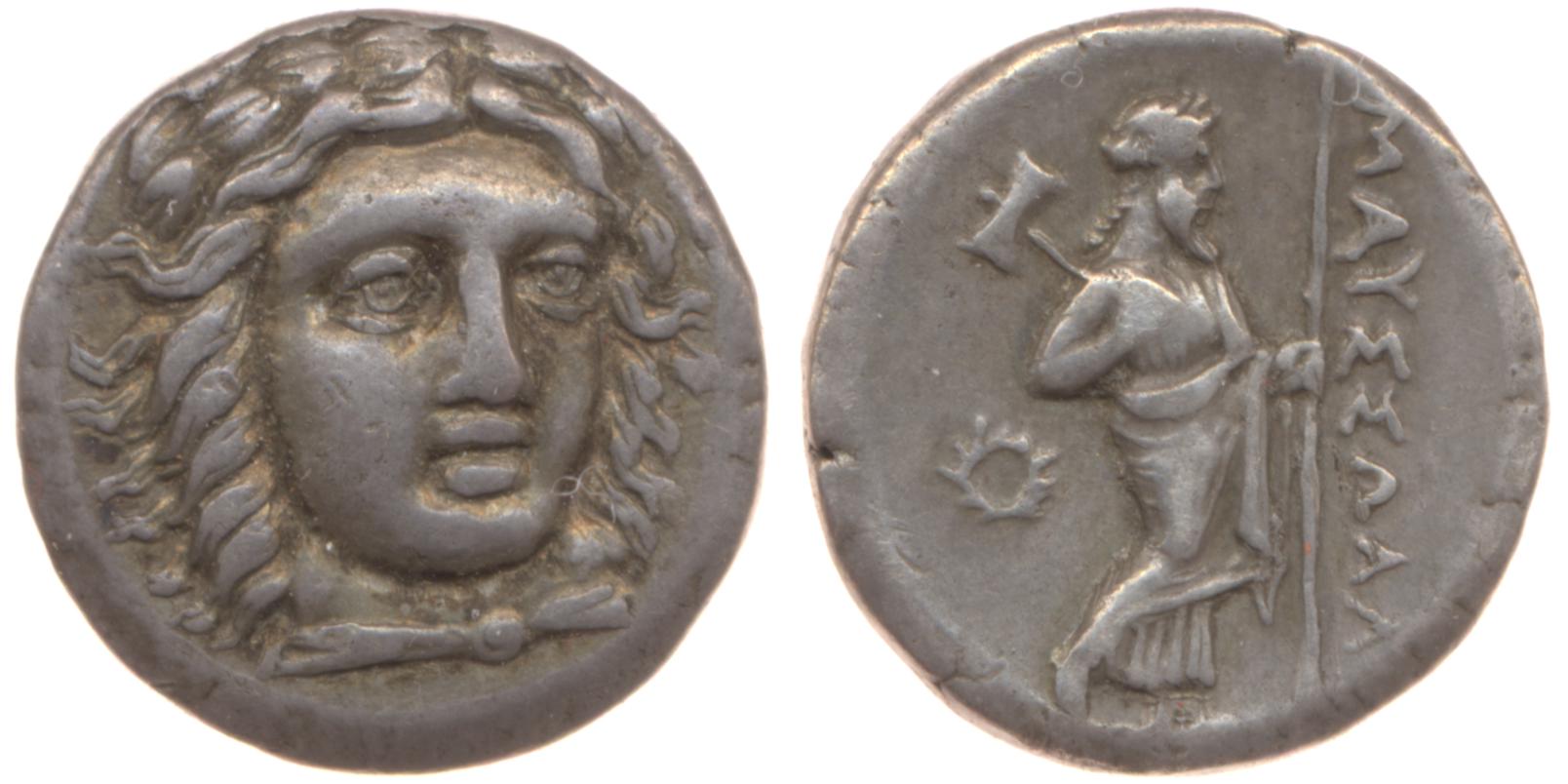 Mausolus of Caria Halicarnassus Konuk 1998 B5, аверс, bm