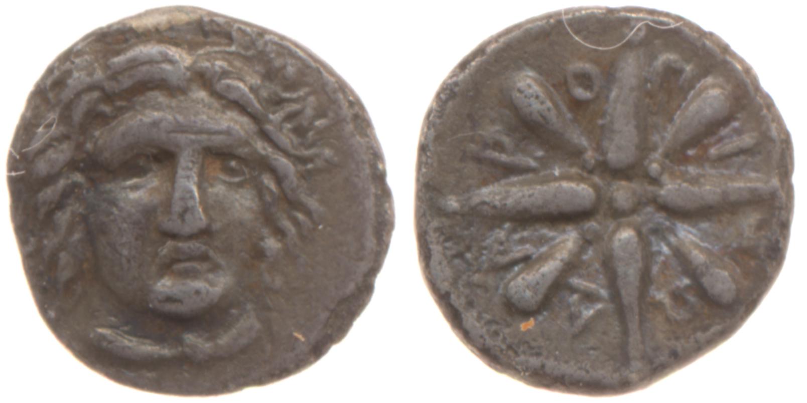 Pixodarus of Caria Halicarnassus Konuk 1998 A2, аверс, bm