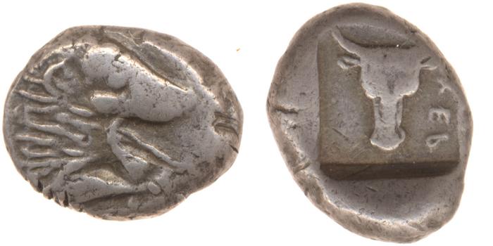 Chersonesus, Caria Cahn 1970 Series C.17-20, реверс, bm